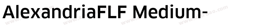 AlexandriaFLF Medium字体转换